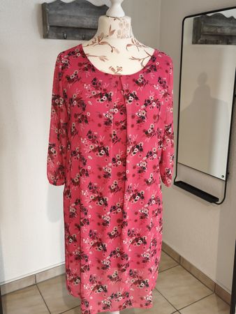 Sommerliches Blumenkleid Gr. L, Made in Ital