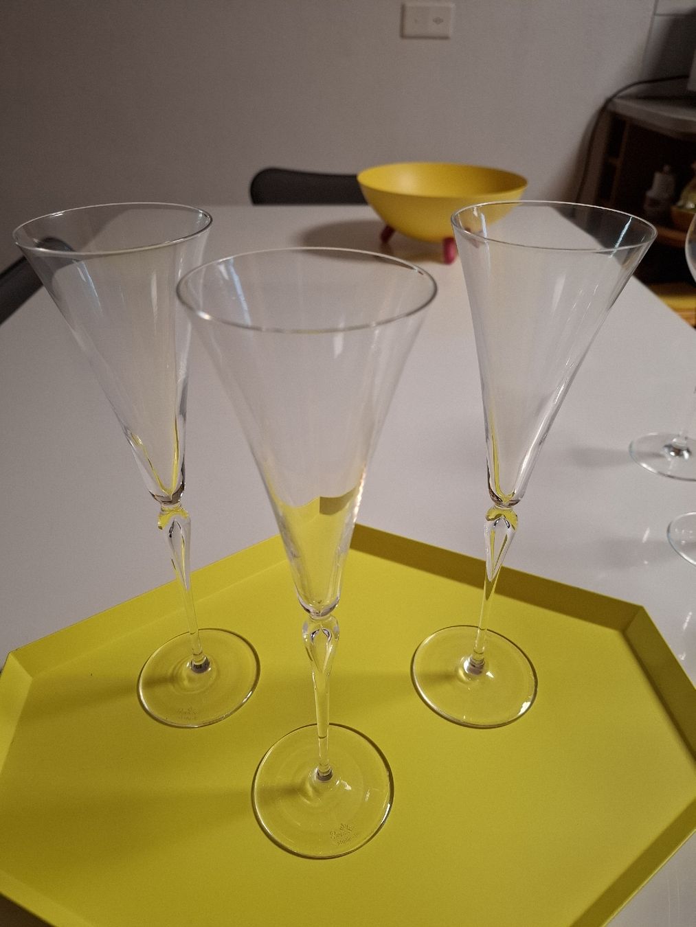 Rosenthal Bicchieri: 3 Rosenthal Design Sektflöten – Nuovo (secondo la descrizione) da Frauenfeld venduto da geli99