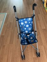Puppen Buggy blau