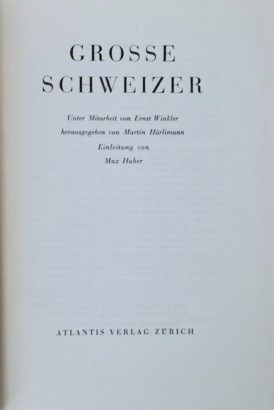 Libri: Grosse Schweizer: 39 Biografien (1942) – Usato da Oftringen venduto da Waltereg 1