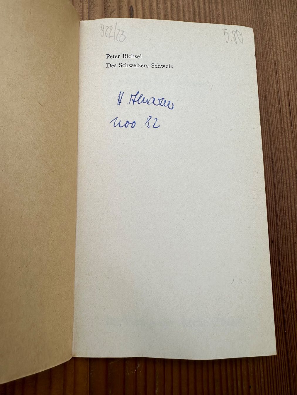 Libri: Des Schweizers Schweiz - Peter Bichsel - 1969 – Usato da Pontresina venduto da il-bain 2