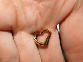 herzanhänger für kette gold 375 von rhomberg