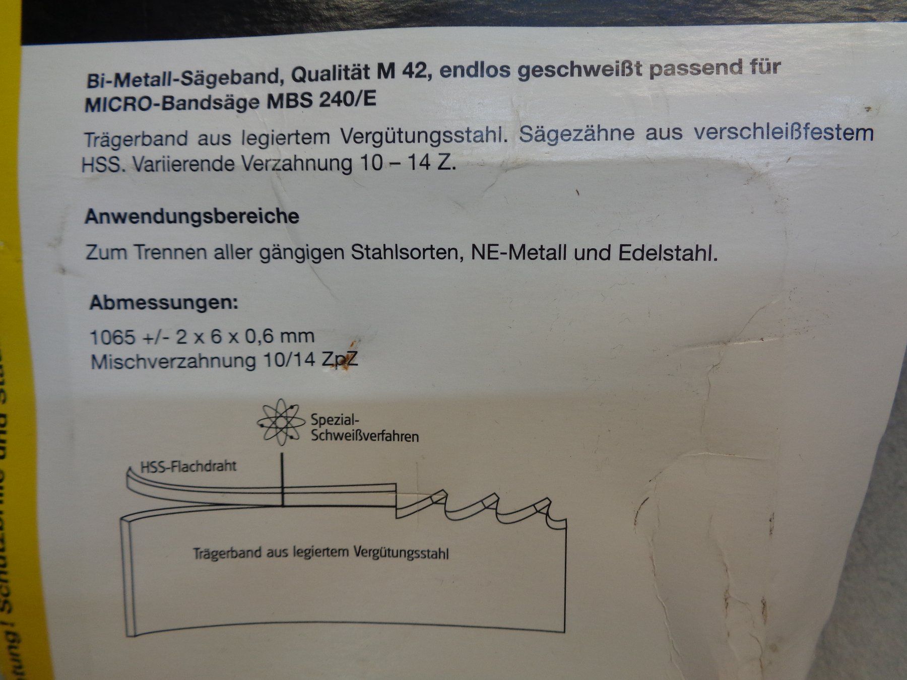 Proxxon Sägen: Bandsägeblatt / Proxxon / Micromot-System – Neu (gemäss Beschreibung) aus Aarwangen von SEC500 5