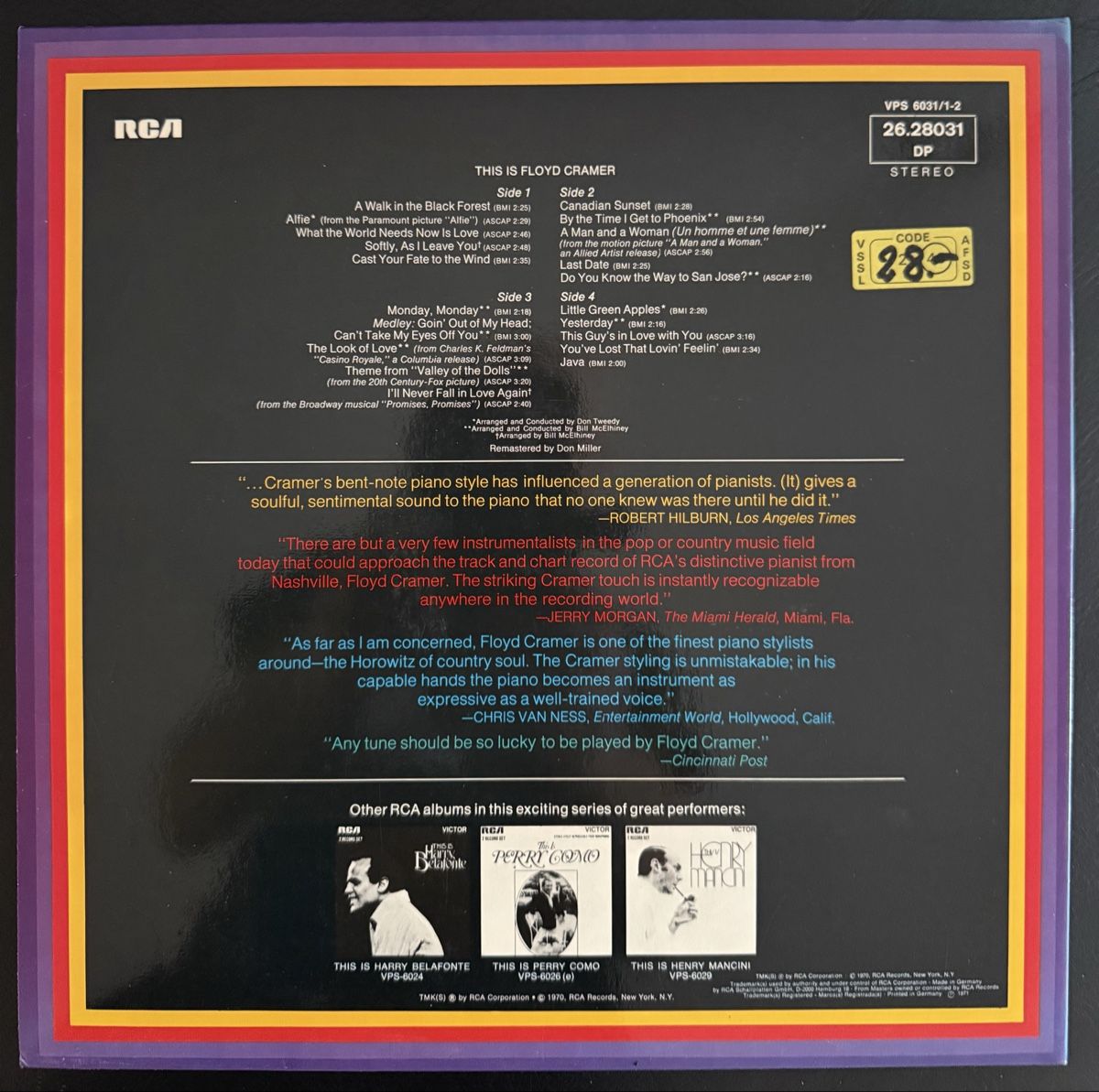 Dischi in vinile: This Is Floyd Cramer - Vinyl-LP - Schallplatte  – Usato da Goldach venduto da Donpancho 1