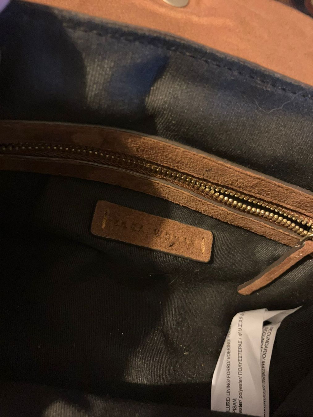Zara Borse da donna: Borsetta a tracolla marrone e oro Zara Woman – Usato da Melano venduto da H-Sara 2