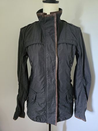 CINQUE Damen Jacke Schwarz – Gr. 36 Leder-Details