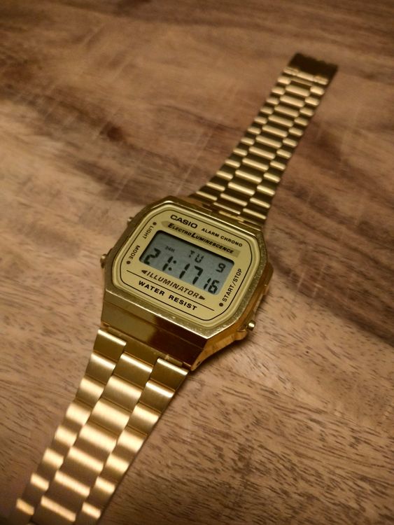 Casio A168 in Gold | Kaufen auf Ricardo