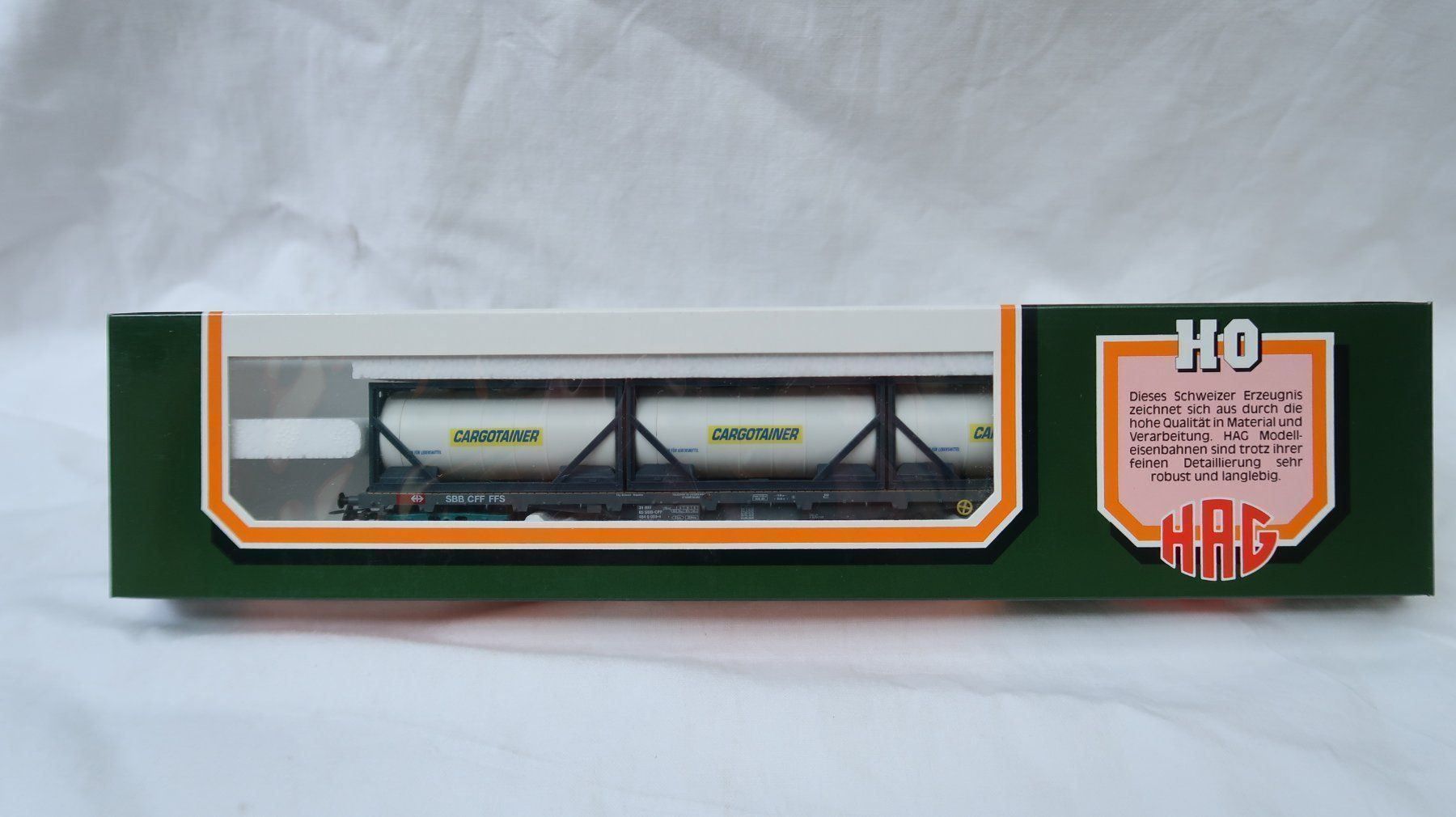 Hag Modelleisenbahnen: HAG Nr.396 SBB Tankcontainer Cargotainer – Neu (gemäss Beschreibung) aus Muttenz von Laeckerlihamschter