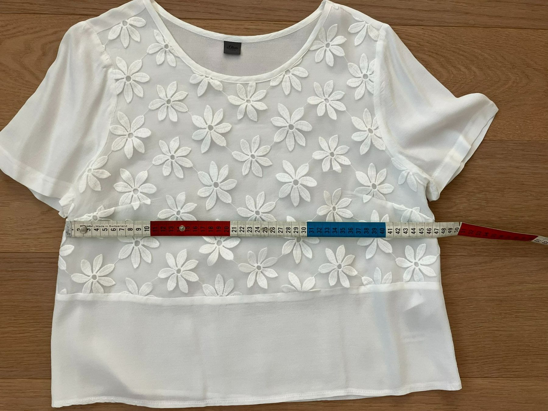 Blusen: sommerliche Bluse - Kurzarm - s'Oliver – Gebraucht aus Weinfelden von Esche1 2