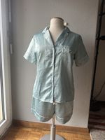 Pyjama Set Satin mint S36/38 Sommer Schlafanzug