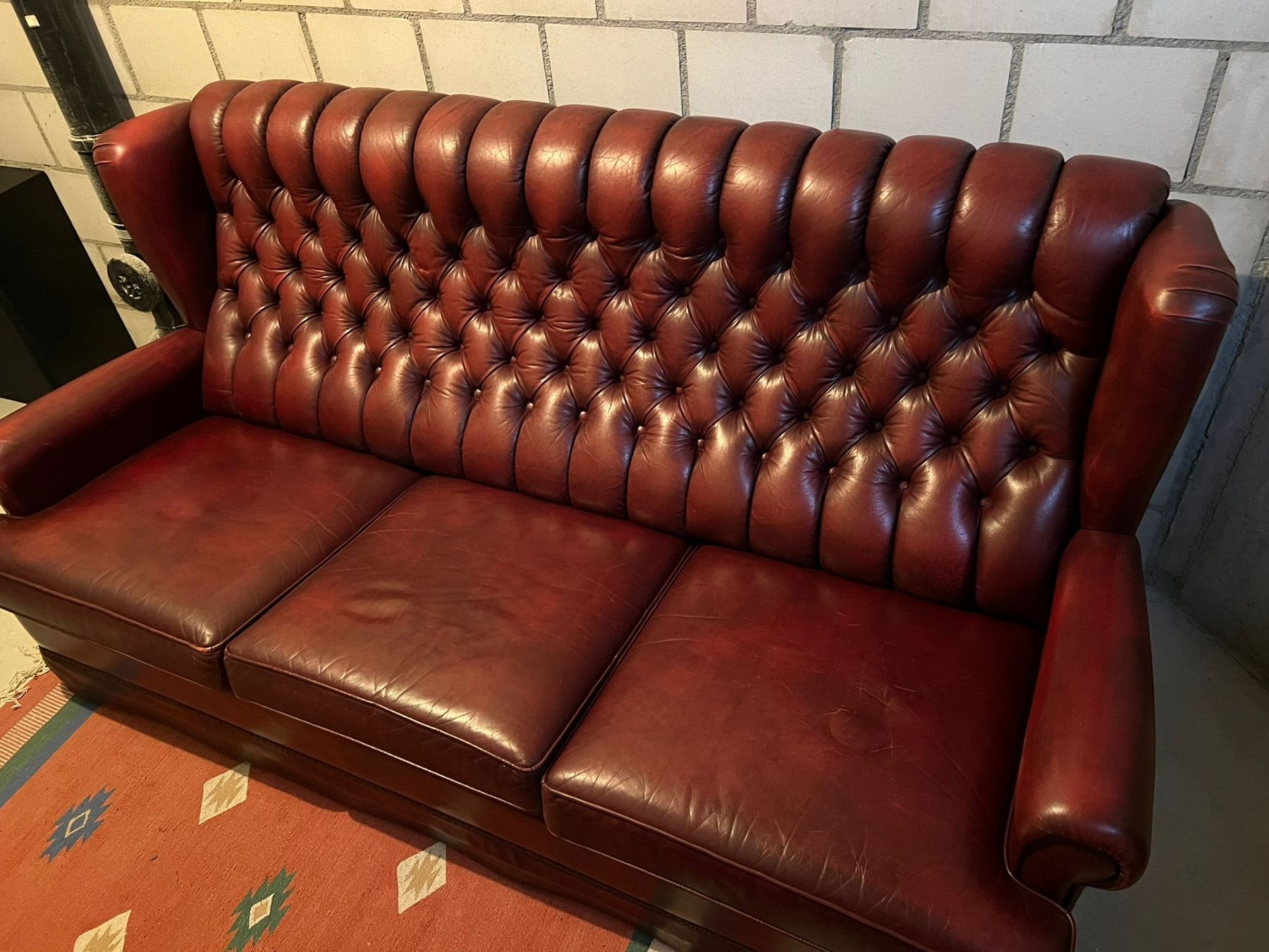 Divani: Ledersofa im Chesterfield Style – Usato da Bonaduz venduto da car_9bgh 2