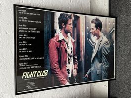 Bilderrahmen schwarz 61x91.5cm mit Film Poster FIGHT CLUB 🎞