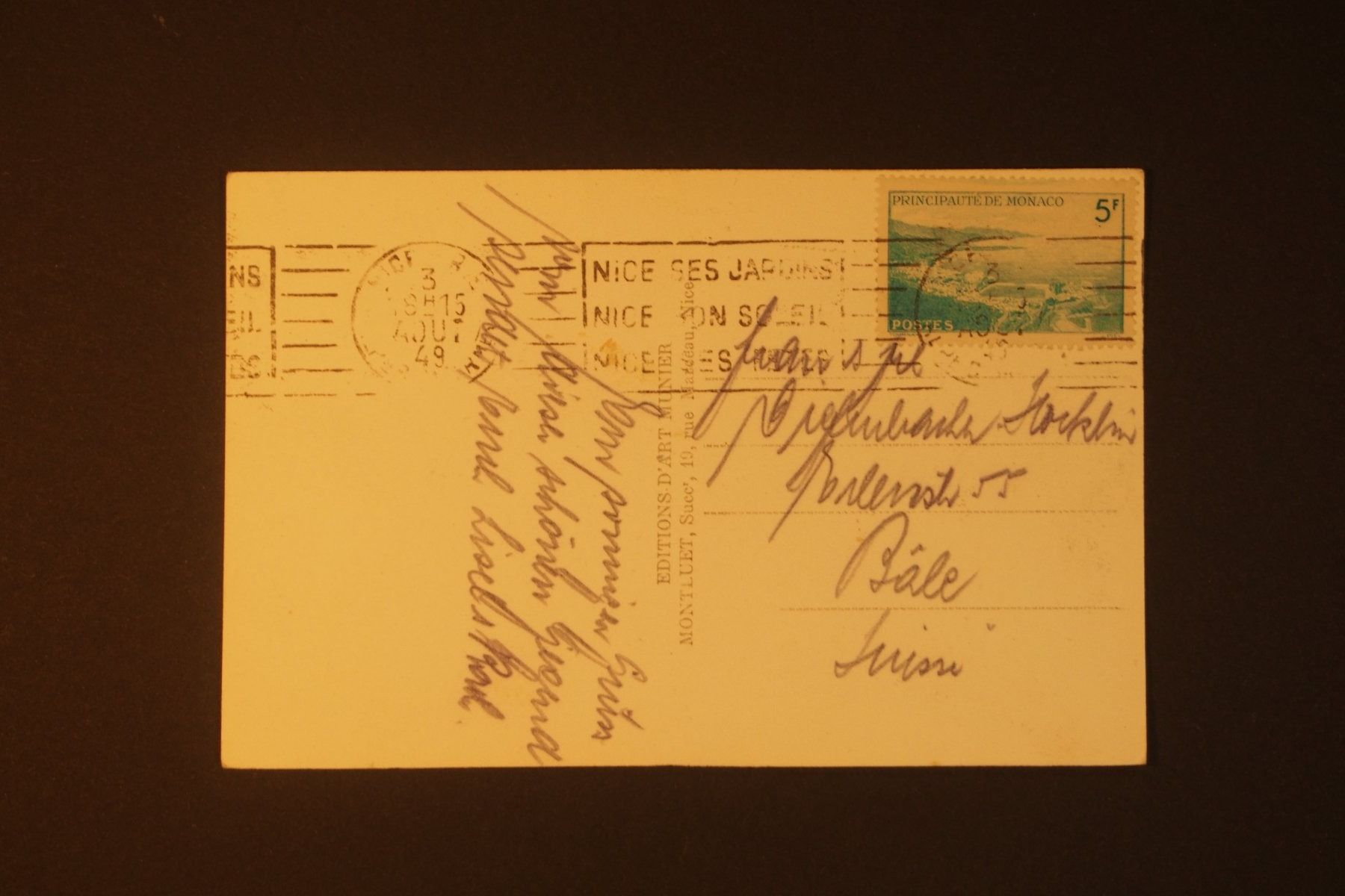 Tutti i francobolli: 1949 Postkarte Monaco – Usato da Solothurn venduto da and_fxw5