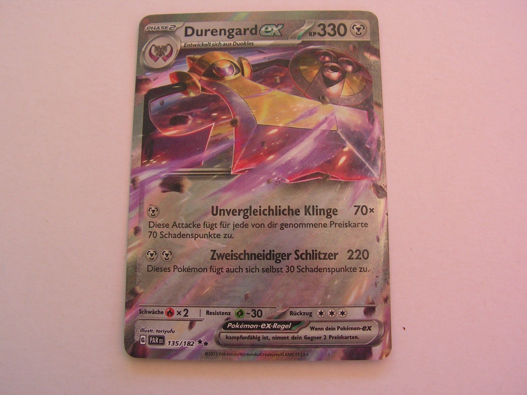 Pokémon Carte collezionabili: Durengard EX 135/182Paradoxrift – Nuovo (secondo la descrizione) da Aesch BL venduto da Hansboeni 1