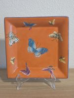 Zierteller / Obstschale quadratisch – Schmetterling-Motiv