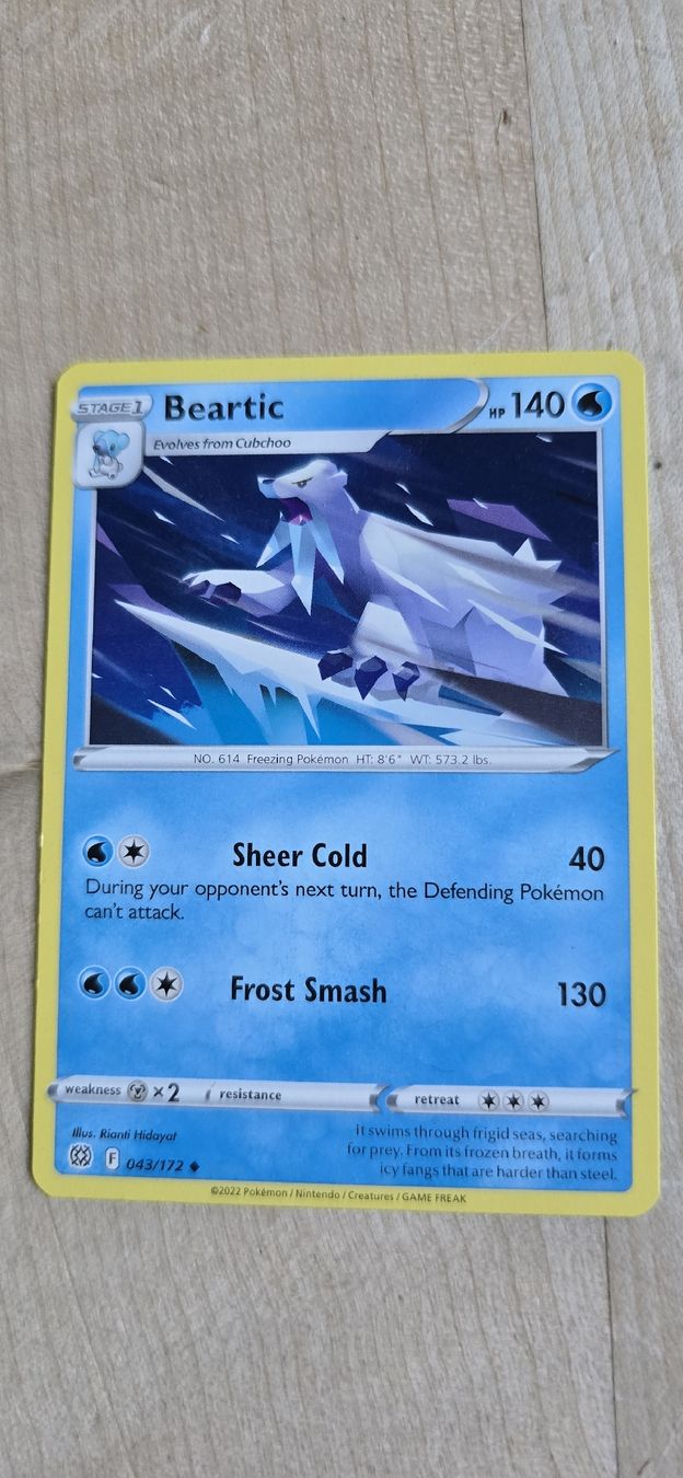 Pokémon Carte collezionabili: Sammelkarte Pokémon Beartic – Nuovo (secondo la descrizione) da Zweisimmen venduto da kerstin_jaha