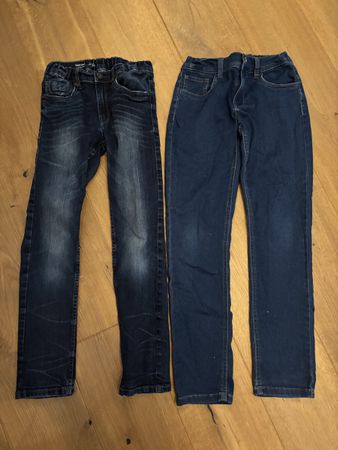 2 Pairs of Jeans Lindex Size 140 Blue Denim