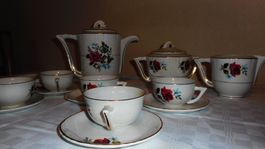 Alte Orchies Moulin des Loup Porzellan Kaffee set Franz.
