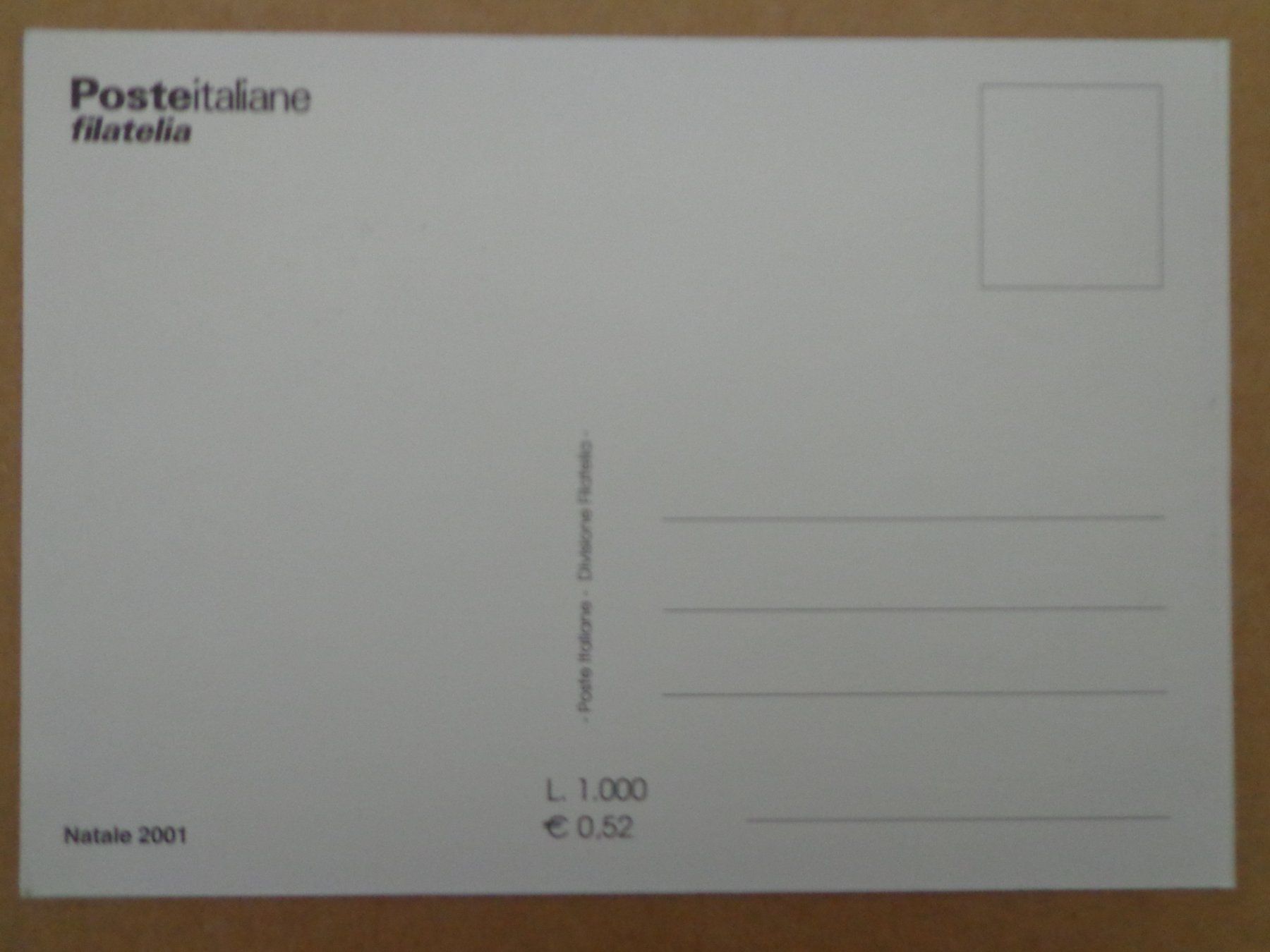Alle Briefmarken: Maximumkarte MK 2001 ITALIEN – Neu (gemäss Beschreibung) aus Le Locle von aou_rf8w 1