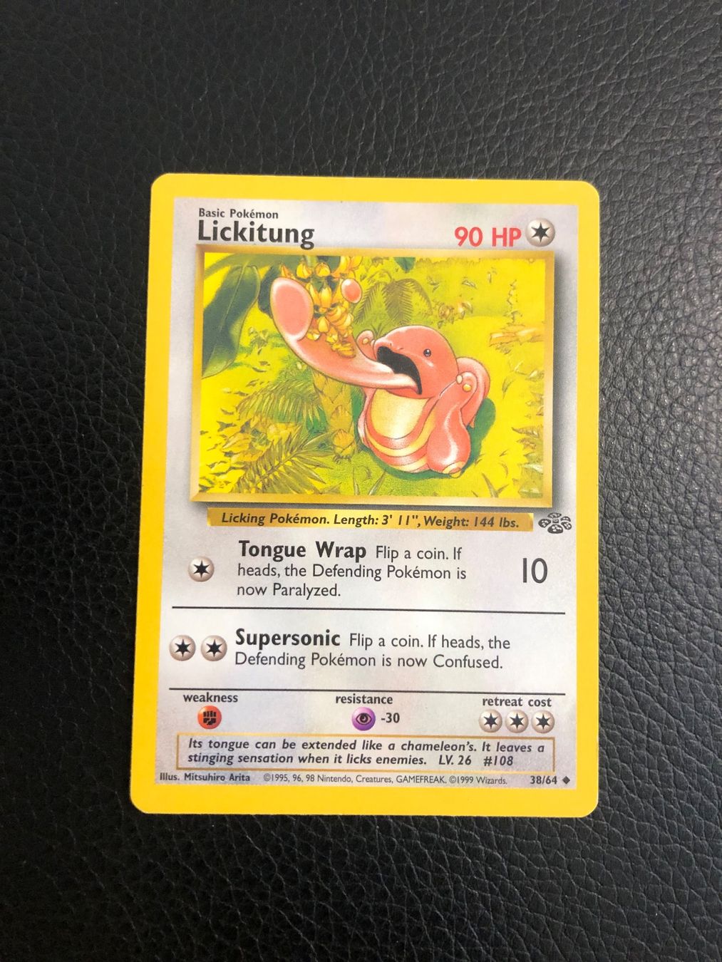 Pokémon Carte collezionabili: 1999 Jungle Lickitung 38/64 Ab 1 – Usato da Paradiso venduto da Pkmn10