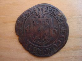 (H6) Wallis Halbbatzen 1645