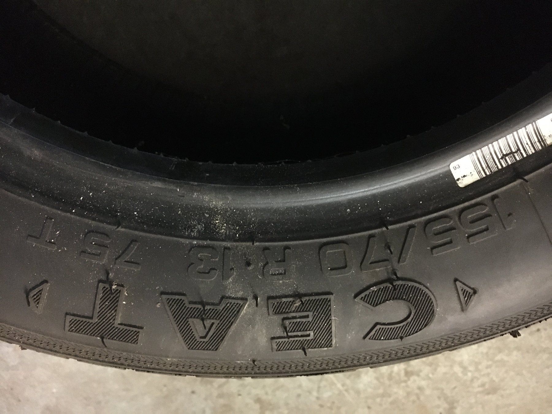 Pneumatici & Ruote complete: Pneu Einzelstück 155/70 R13 75T – Usato da Luzern venduto da Solanor13 3