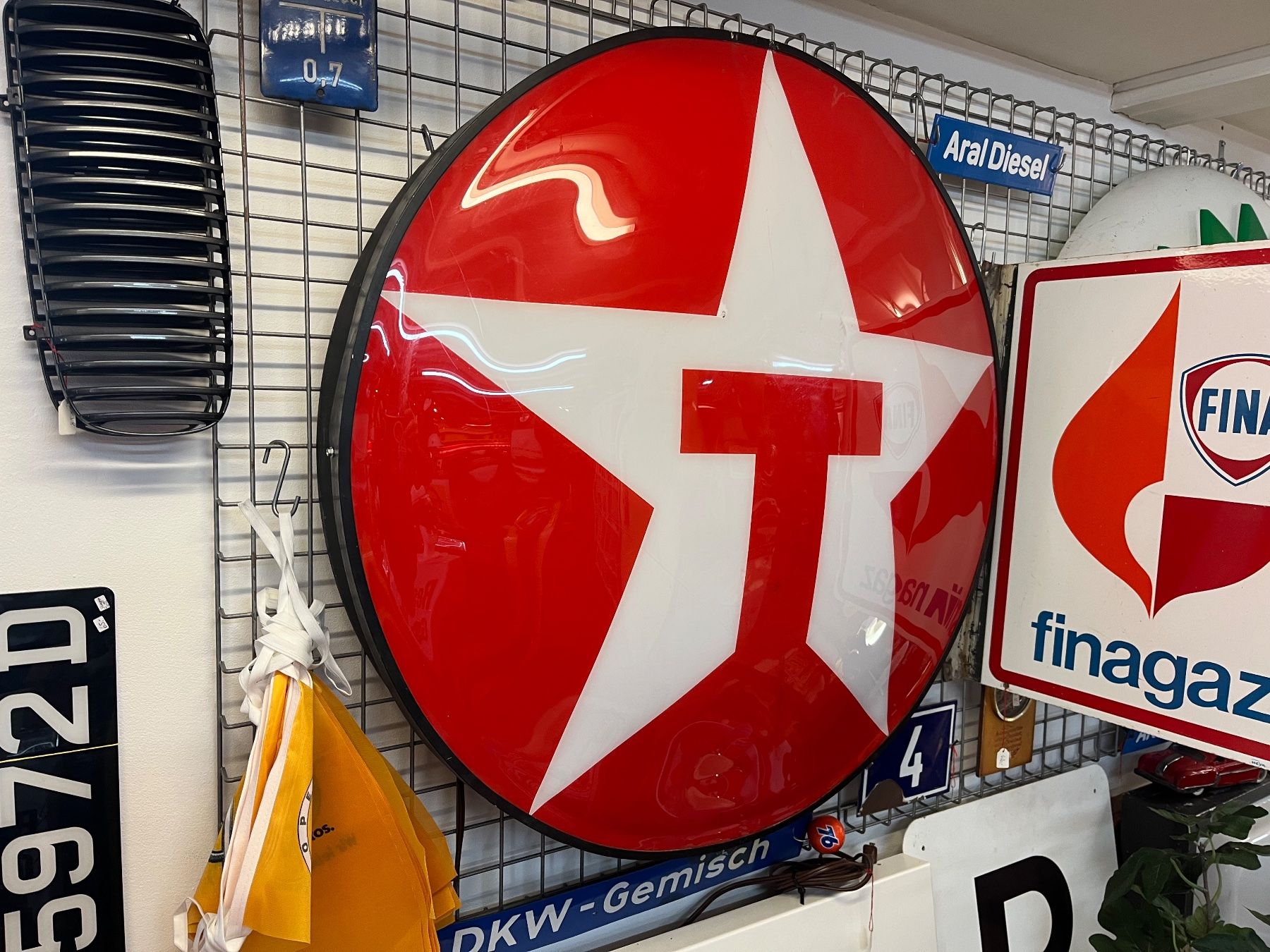 Texaco Insegne: Texaco - Leuchtreklame – Usato da Erlinsbach venduto da Stu-ff 2