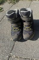Meindl Winterstiefel Kinder schwarz gefüttert getragen
