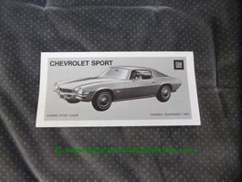 Chevrolet Camaro & Corvette 1970/03 französisch GM-Biel