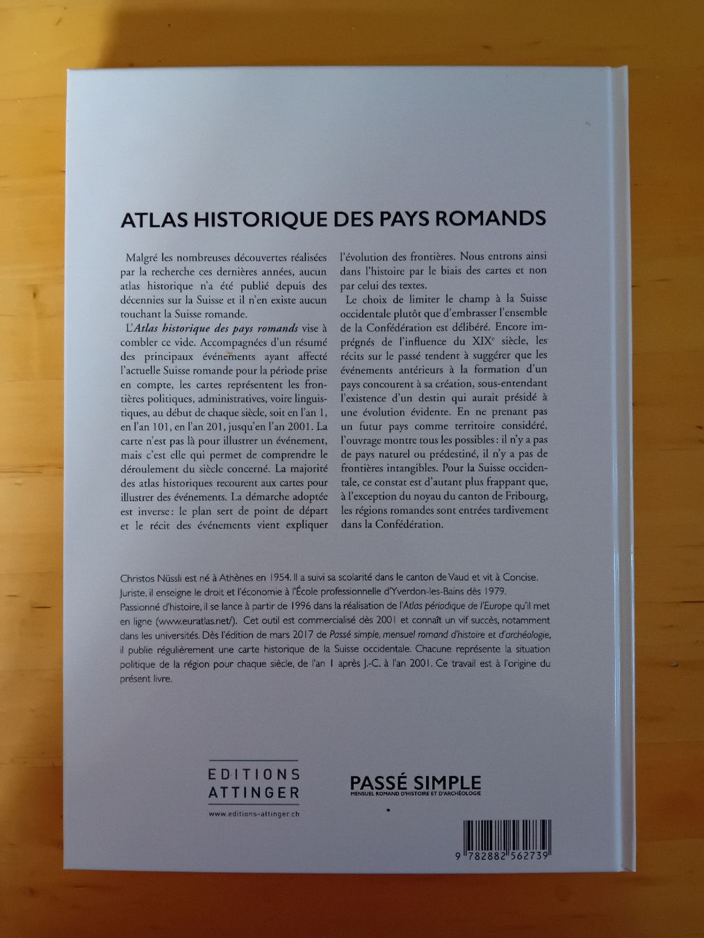 Bücher: Atlas historique des pays Romands – Neu (gemäss Beschreibung) aus Bettens von Thejoshuatree 1