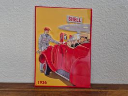Blechschild Shell Tankstelle Tanksäule Limitiert 1996 Blech