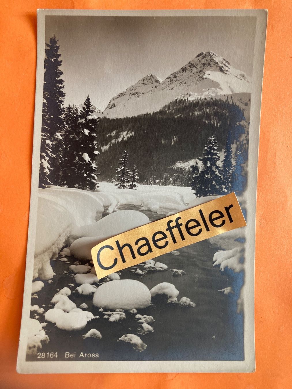 Ansichtskarten: 28164 Bei Arosa 1923 – Gebraucht aus Zürich von Chaeffeler