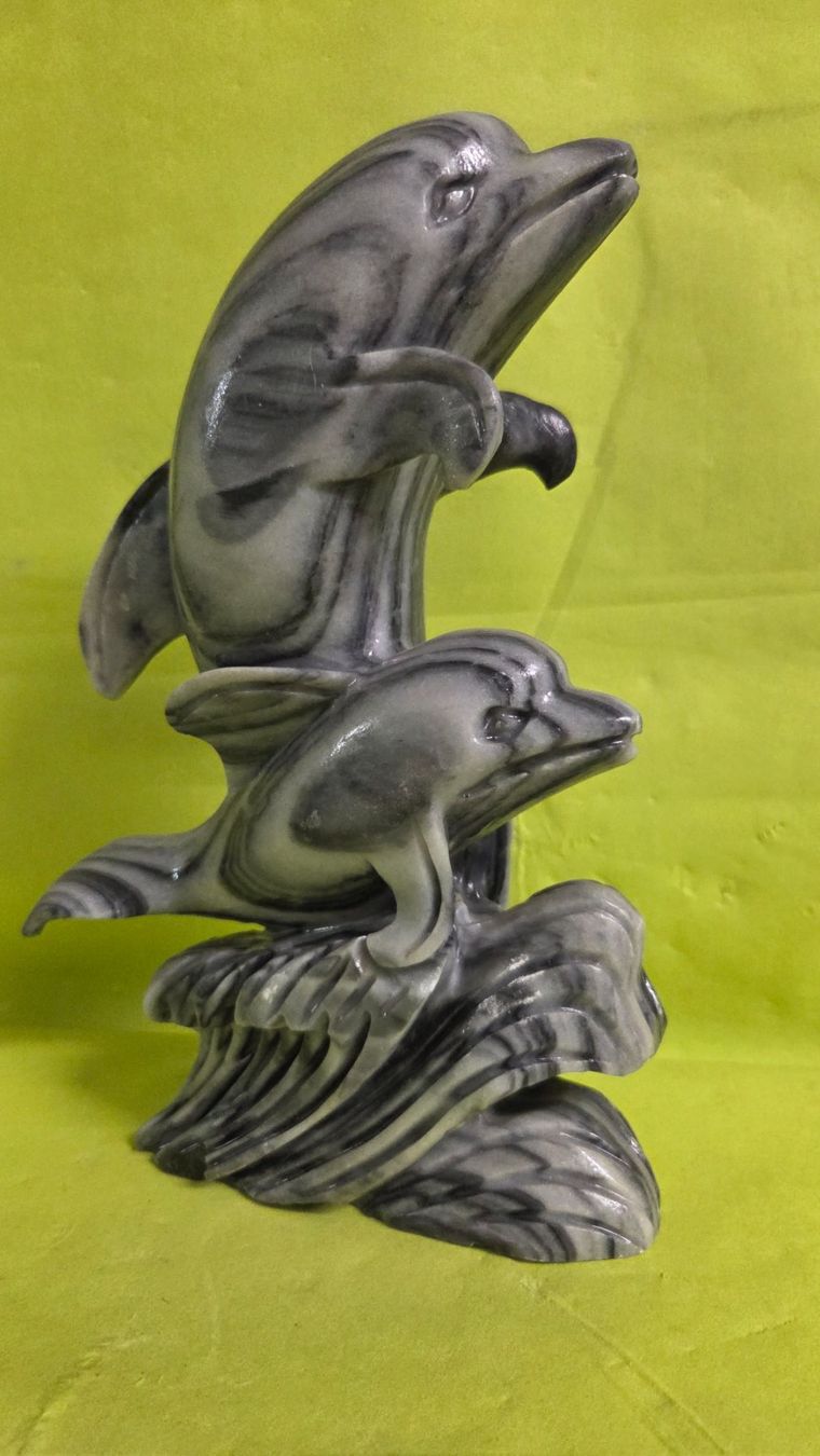 Sculture & Statue: Delfine 25cm aus Marmor – Nuovo (secondo la descrizione) da Roggliswil venduto da Mabelco