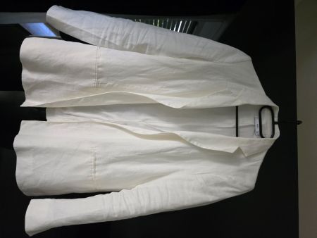 Damen Blazer MNG weiss Grösse 40 Leinen Leichte Sommerjacke