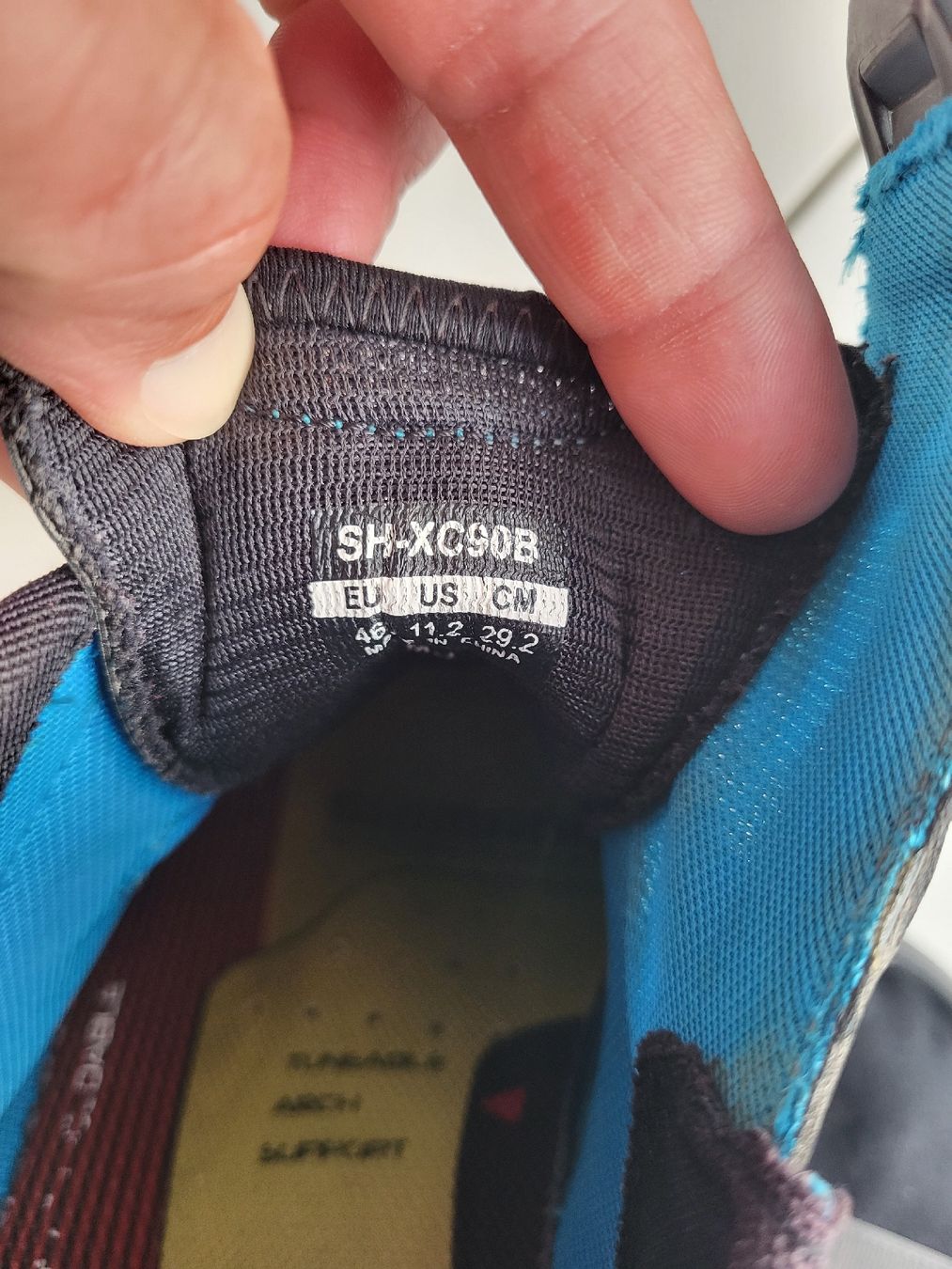 Shimano Chaussures hommes: Fahrradschuhe Shimano blau Grösse 46 – D'occasion à Zollbrück par Swissrace2 8