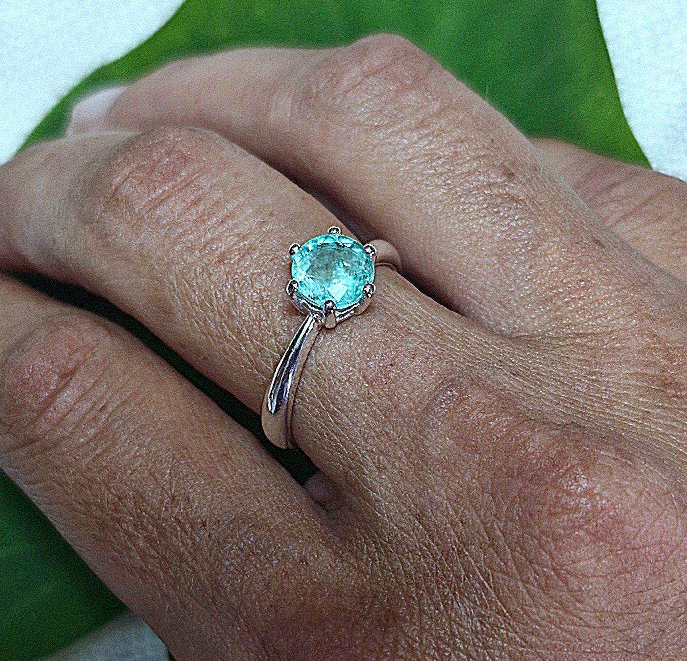 Anelli: Smaragd Solitär Ring – Nuovo e nell'imballaggio originale da Zürich venduto da GOS08 6