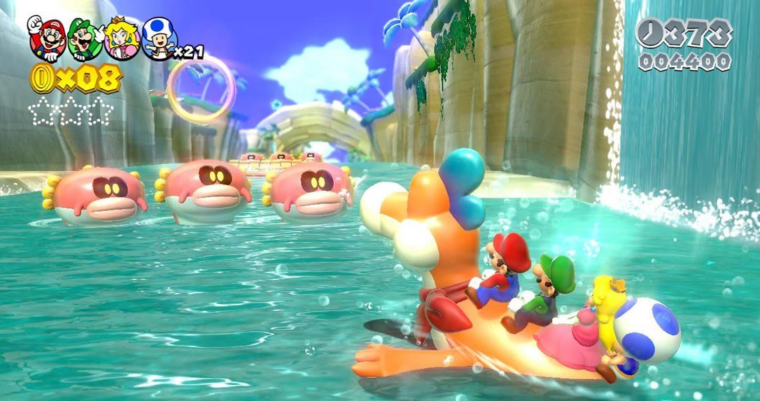 Nintendo Jeux: 🍄Super Mario 3D World mit Mario Welt voller Spass! Wii U – D'occasion à Schüpfheim par Games_Spielkonsolen 4