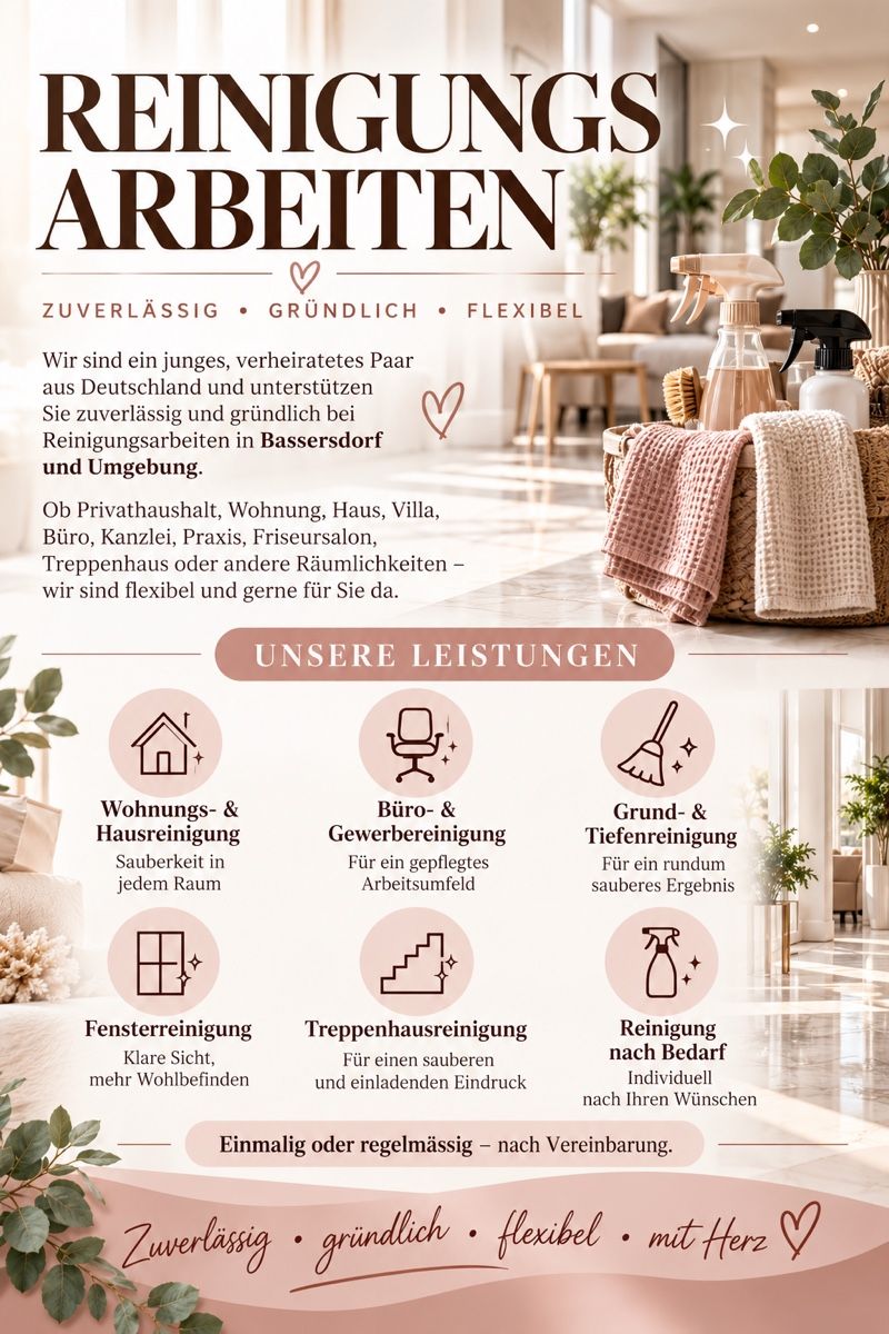 Altro per Ufficio & Commercio: Reinigungsarbeiten  – Nuovo e nell'imballaggio originale da Bassersdorf venduto da cer_j8bq