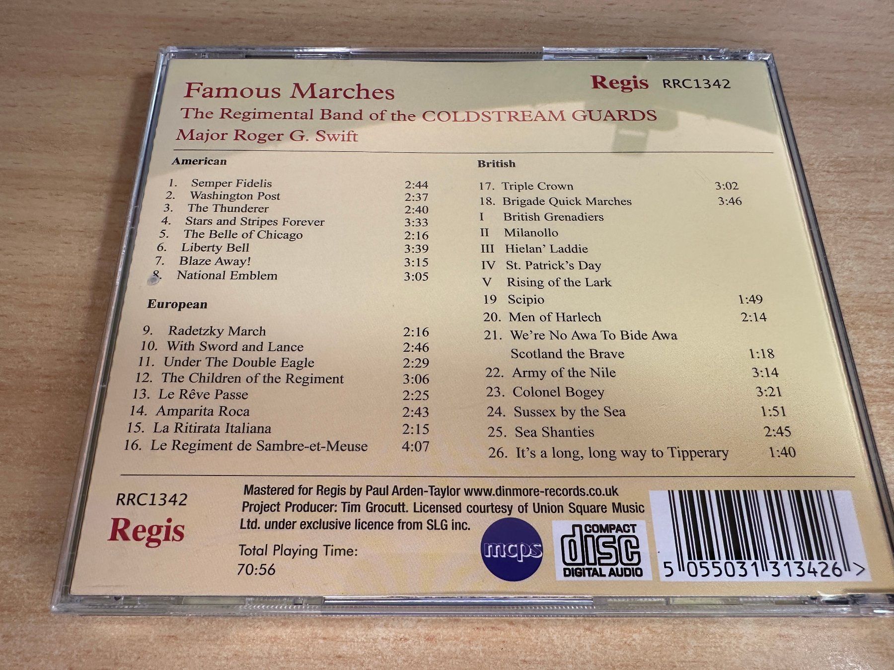 CD: I9 Regimental Band - The Coldstream Guards – Usato da Rikon im Tösstal venduto da Alpenmutz 1