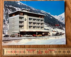 Postkarte Hotel Kristall Fiesch Wallis 1984 Adelboden Klo...