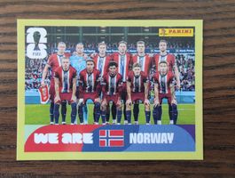 Panini wm sticker 26 we are Norway NOR 13