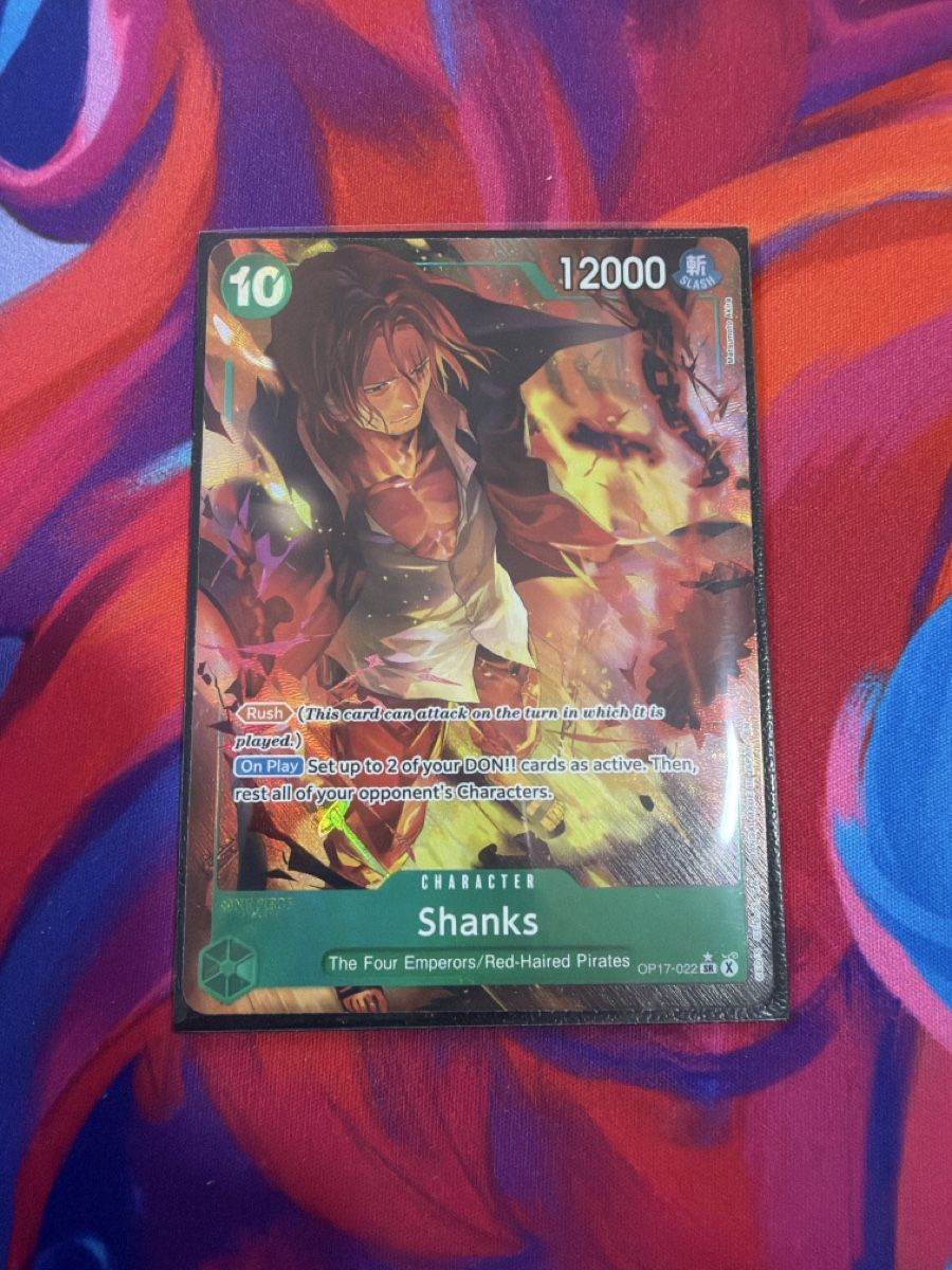 Bandai Carte collezionabili: One piece op 17 shanks 022 SR – Nuovo (secondo la descrizione) da Massagno venduto da pokecoach