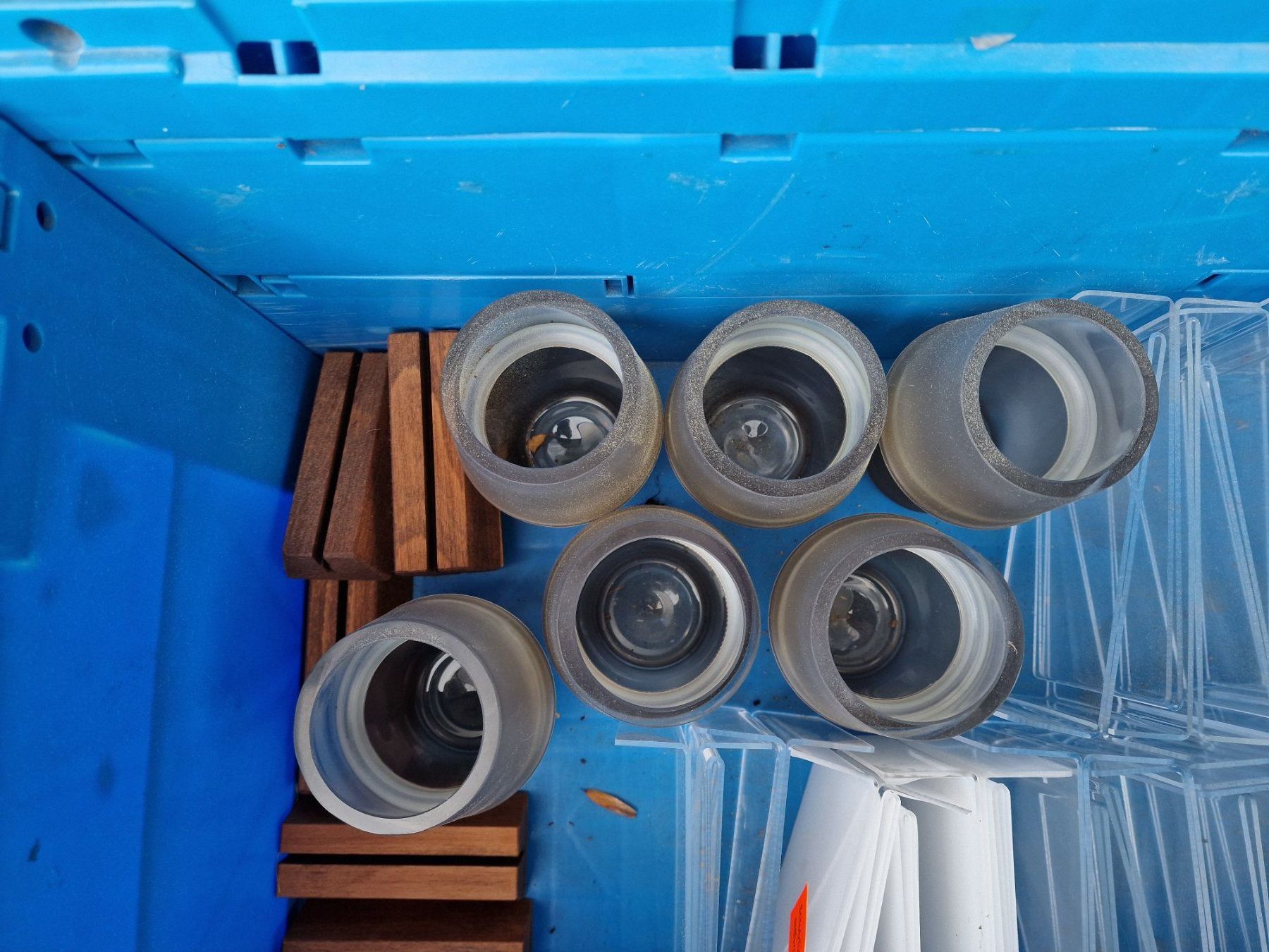 Portacandele: Windlichter Teelichthalter matt Glas Set – Nuovo e nell'imballaggio originale da Flüelen venduto da novena 3