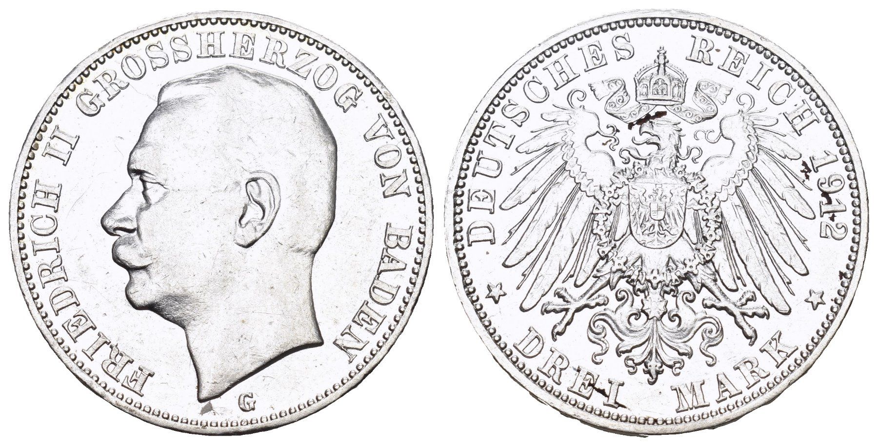 Alle Münzen: Baden 1912 – Gebraucht aus Bern von numismatictops
