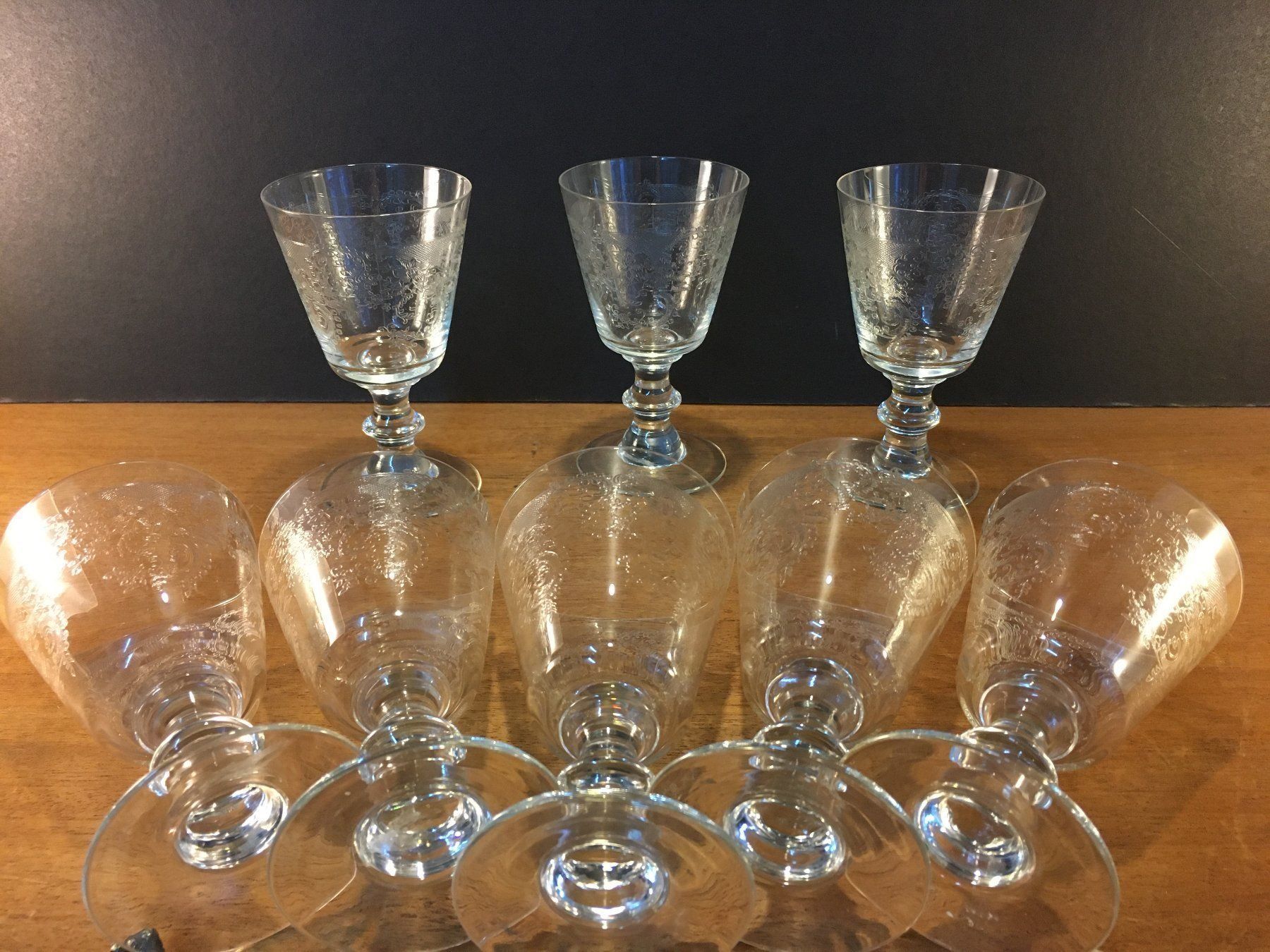 Bicchieri: Vintage Wunderschöne 8 Kristallgläser – Usato da Schaffhausen venduto da vintageville 9