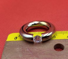 Massiv Ring Mit Stein