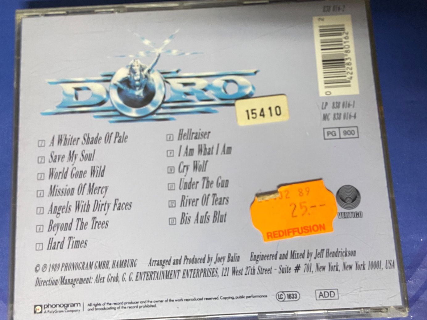CD: Doro – Usato da Muri b. Bern venduto da AdidasCollector 1