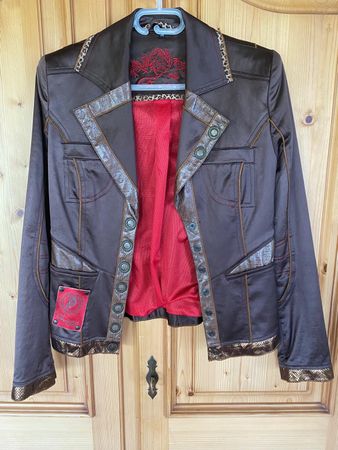 rassige Jacke von Emotion braun/rot, nie getragen 36