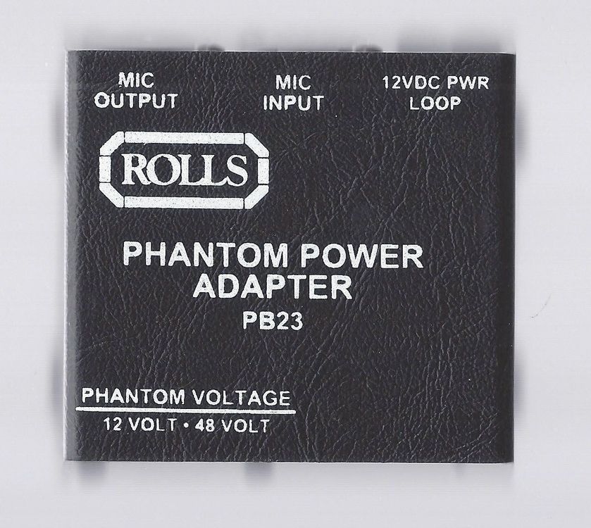 ROLLS Phantom powerAdapter PB23 VOLTAGE 12 VOLT 48 VOLT. Kaufen