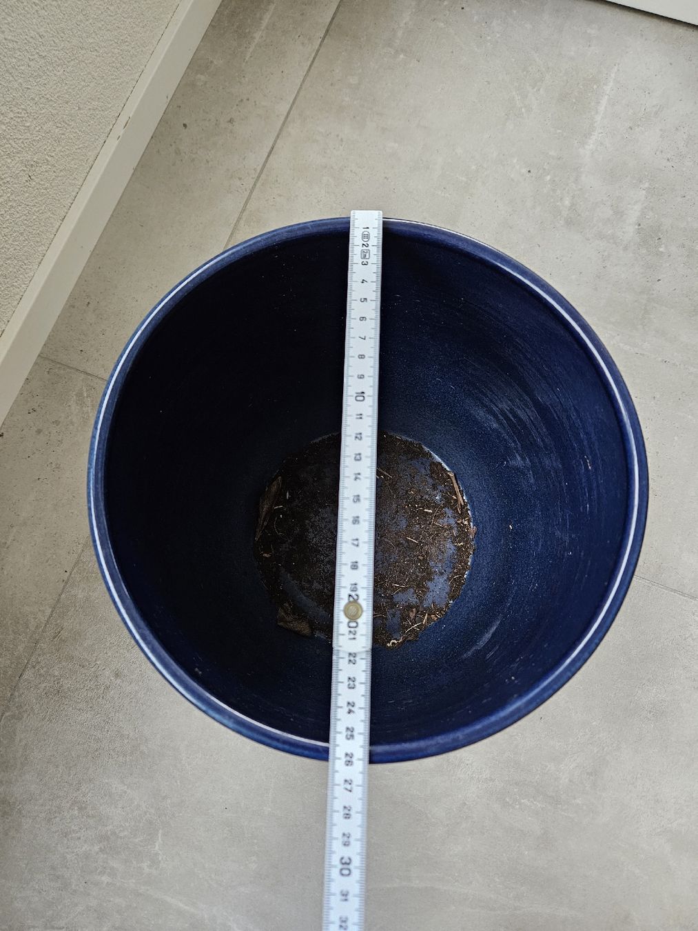 Blumentöpfe: Übertopf Scheurich 26cm Durchmesser Blau – Gebraucht aus Kilchberg ZH von  2